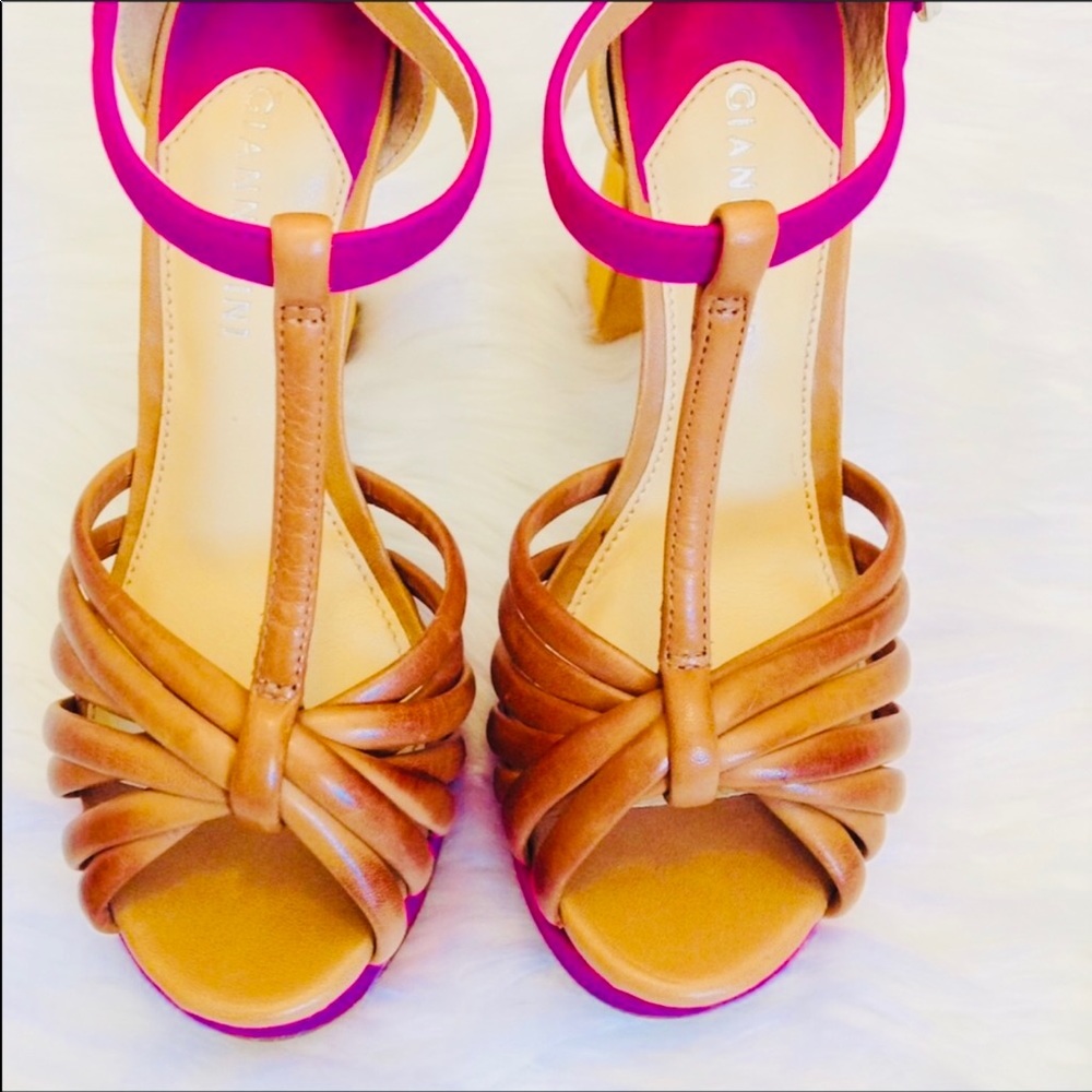 GIANNI BINI - LEATHER/SUEDE HEELS - Picture 2 of 5